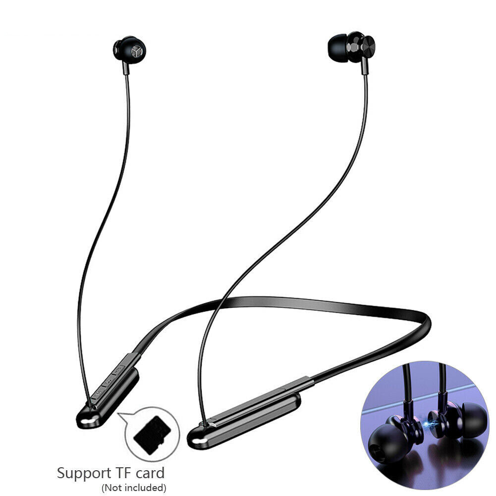 Bluetooth Earphone Wireless Neckband Stereo Headset Sport Running Earpieces