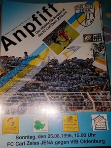 FSV Mainz Programm 1996//97 FC Carl Zeiss Jena