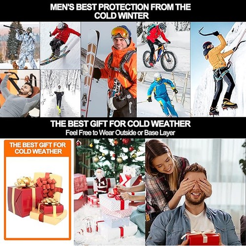Men Thermal Underwear Long Johns Top Bottom Set Winter Warm Pyjamas Full Sleeve - 第 8/42 張圖片