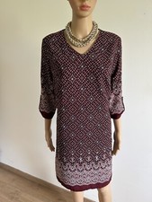 Robe bordeaux et imprimée Scottage taille 42 jamais portée 