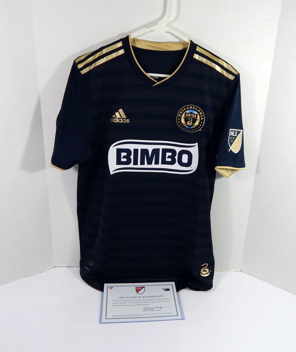 2019 Philadelphia Union Sergio Santos 17 Game Used Signed Black