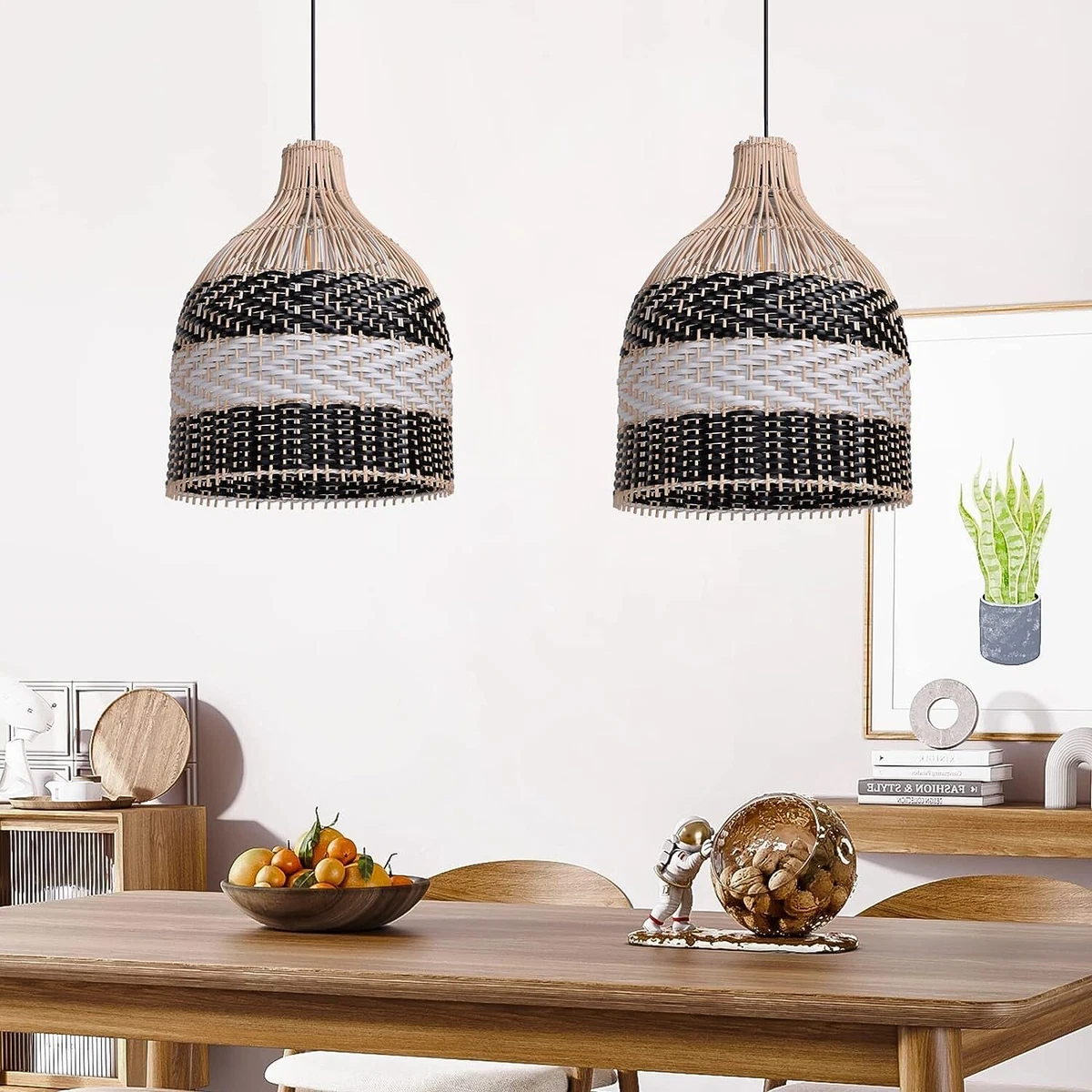Wicker chandelier light deals