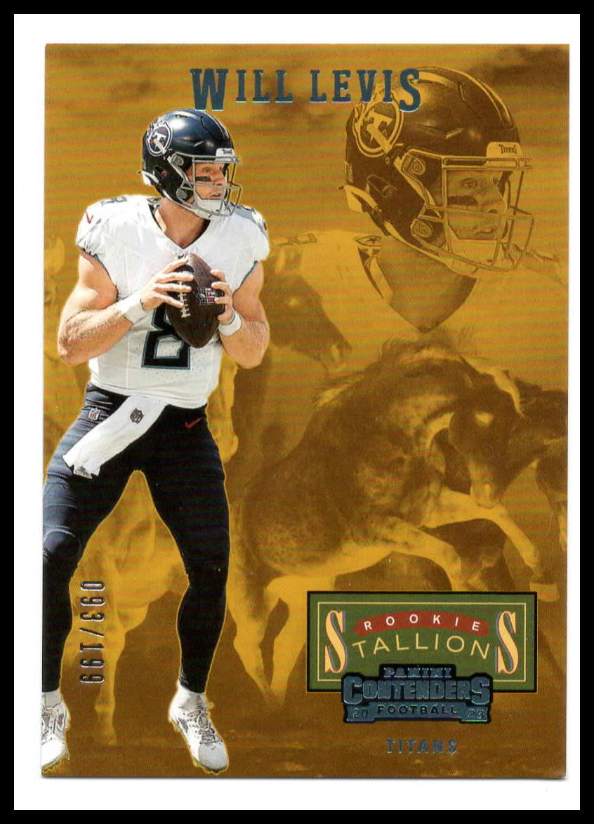 2023 Panini Contenders #7 Will Levis Rookie Stallions Blue #/199