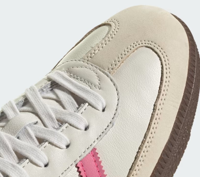 Size 9.5 - adidas Samba OG White Lucid Pink W for sale online | eBay