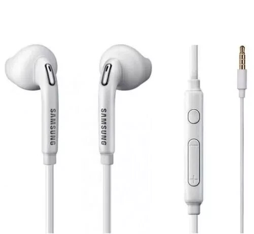 Samsung 3.5mm Handsfree Headphones Earphones Headset with Mic EO-EG920BW White