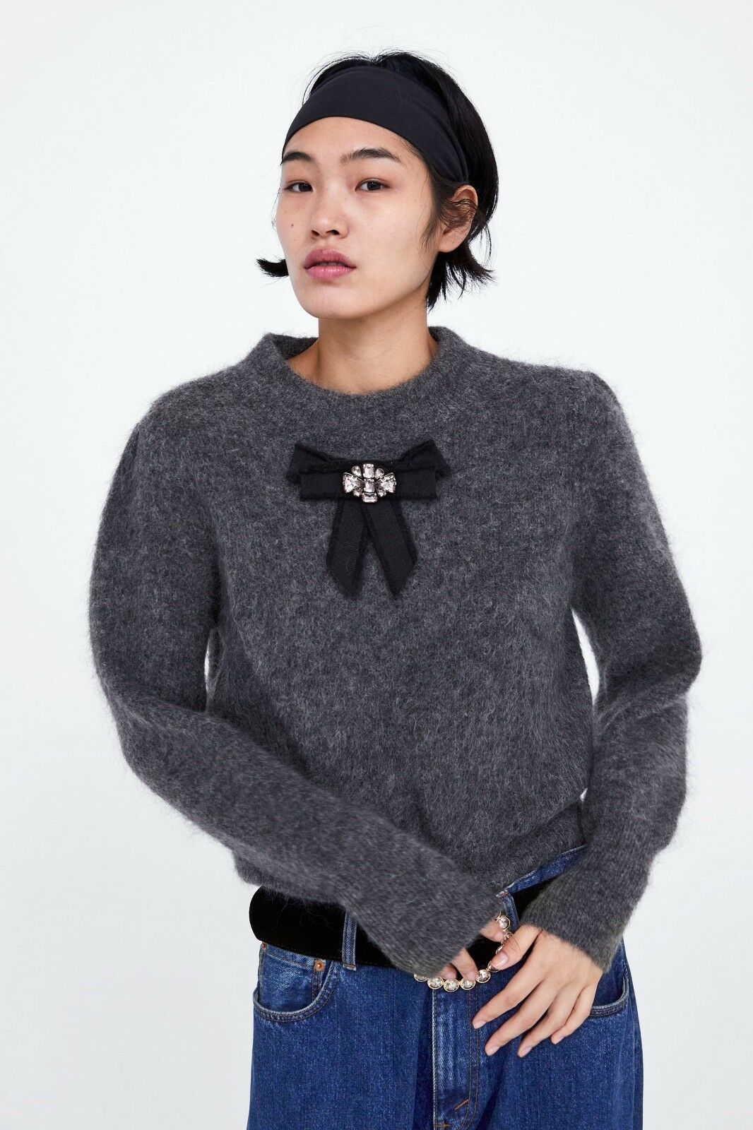 ZARA AUTHENTIC SOFT FEEL SWEATER WITH 