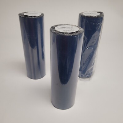 Zebra Wax Ribbons 8.66'' x 1476' Wax/Resin 220m x 450m - 730127 - Lot of 3 Black