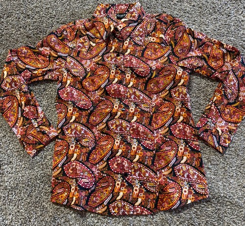 Cruel Girls Western Girls Shirt Size Medium 8 M Cowgirl Long Sleeve SNAP NEW