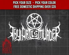 Thy Art is Murder Logo Decal for Car Band Logo Sticker for Laptop Death Metal