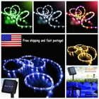 Solar Rope Lights Outdoor Solar String Lights Tube Waterproof 100LED Garden Lamp
