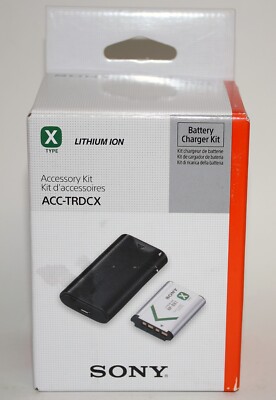 Sony - Cyber-shot ACCTRDCX Travel DC Charger Kit - Black w/ NP-BX1 Battery