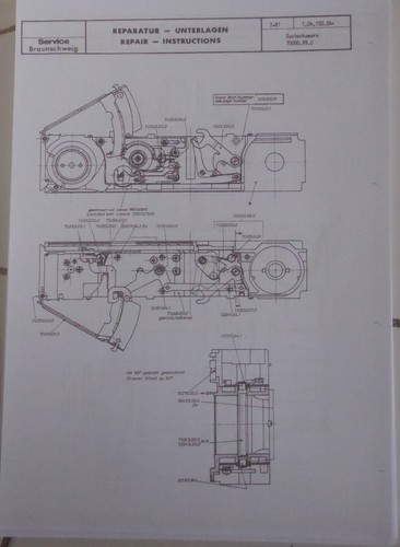 Guide de réparation de caméra Rollei Rolleimatic Repair manual 56 pages - Photo 3/4