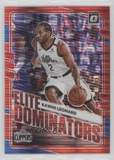 2020 Panini Donruss Optic Elite Dominators Red Pulsar Prizm Kawhi Leonard #7 0c3