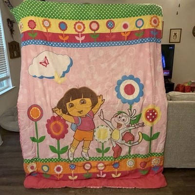 Vintage Dora the Explorer And Boots Comforter 64'' X 83''