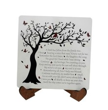 Wooden Sympathy Plaque with Stand   A Limb Has Fallen from The Family Tree