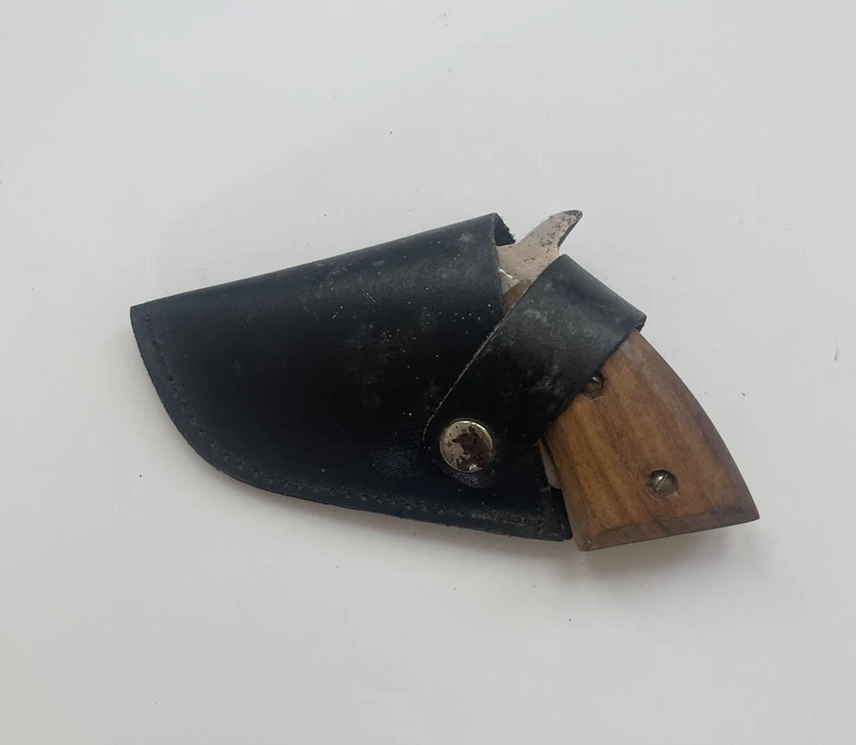 Cuchillo pistola revólver Wild West vintage, acero inoxidable, funda, ¡¡envío rápido!!! Foto 2 de 4