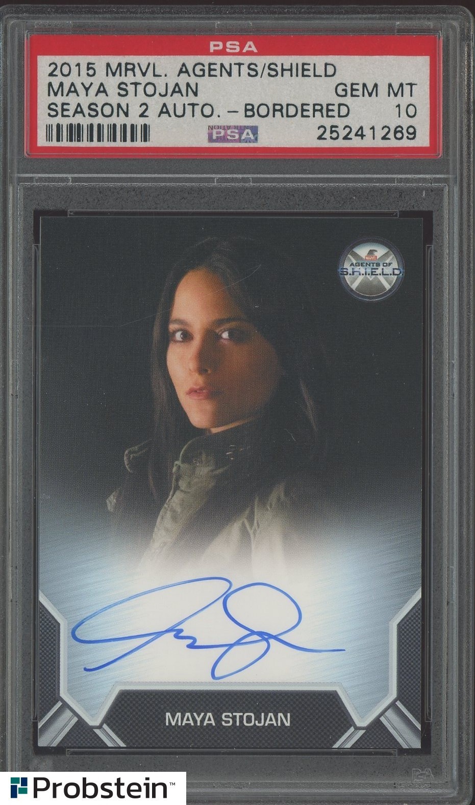 2015 Marvel Agents Of Shield Season 2 Bordered Maya Stojan AUTO PSA 10 GEM MINT view 1