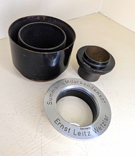 Ernst Leitz Wetzlar Summar-u. Milarkondensor Condenser Lens , accessories 