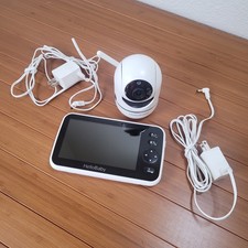 HelloBaby HB6550 5 Video Baby Monitor Pan Tilt Camera LCD Screen Tested