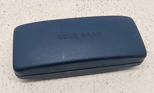 COLE HAAN Blue Textured Hard Shell Eyeglasses Glasses Case