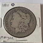 Morgan Silver Dollar 1890 New Orleans Mint Circulated $1 Coin 0.9 Fine Silver