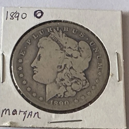 Morgan Silver Dollar 1890 New Orleans Mint Circulated $1 Coin 0.9 Fine Silver