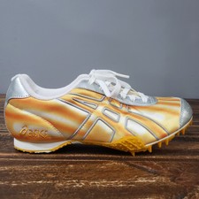 Asics womens track shoes size 8 Gn266 Yellow Read Description