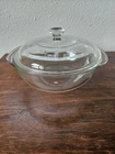 Pyrex 023 Clear Glass Covered Casserole Dish With Lid 3 Qt Vintage Corning USA