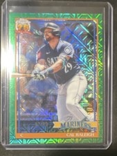 Topps 2025 Chrome 75th Anniversary Cal Raleigh Green 87/99 Mariners