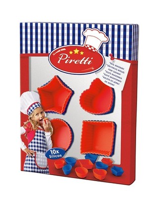 Mini Muffin, Silikon Backformen, Cup Cake, 10 Stück, Kinderbackformen