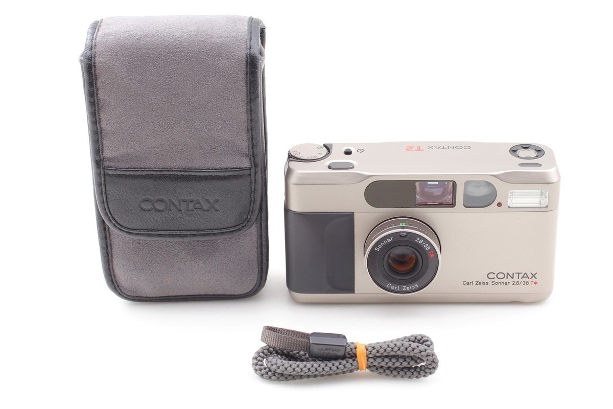 All Works [Top MINT / Case] Contax T2 D Titan Silver 35mm Film