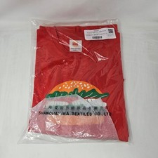 Burger King BK Official Whopper Sandwich Red Employee Crew Member T-Shirt M NEW