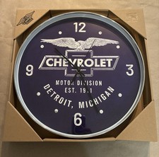 Chevrolet Motor Division Wall Clock By Vintage Brand 15 Circumference Chevrolet Motor Division Wall Clock By Vintage Brand 15 Circumference