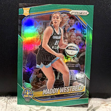 Panini Prizm WNBA Maddy Westbeld Chicago Sky #21 Basketball Green Prizm RC