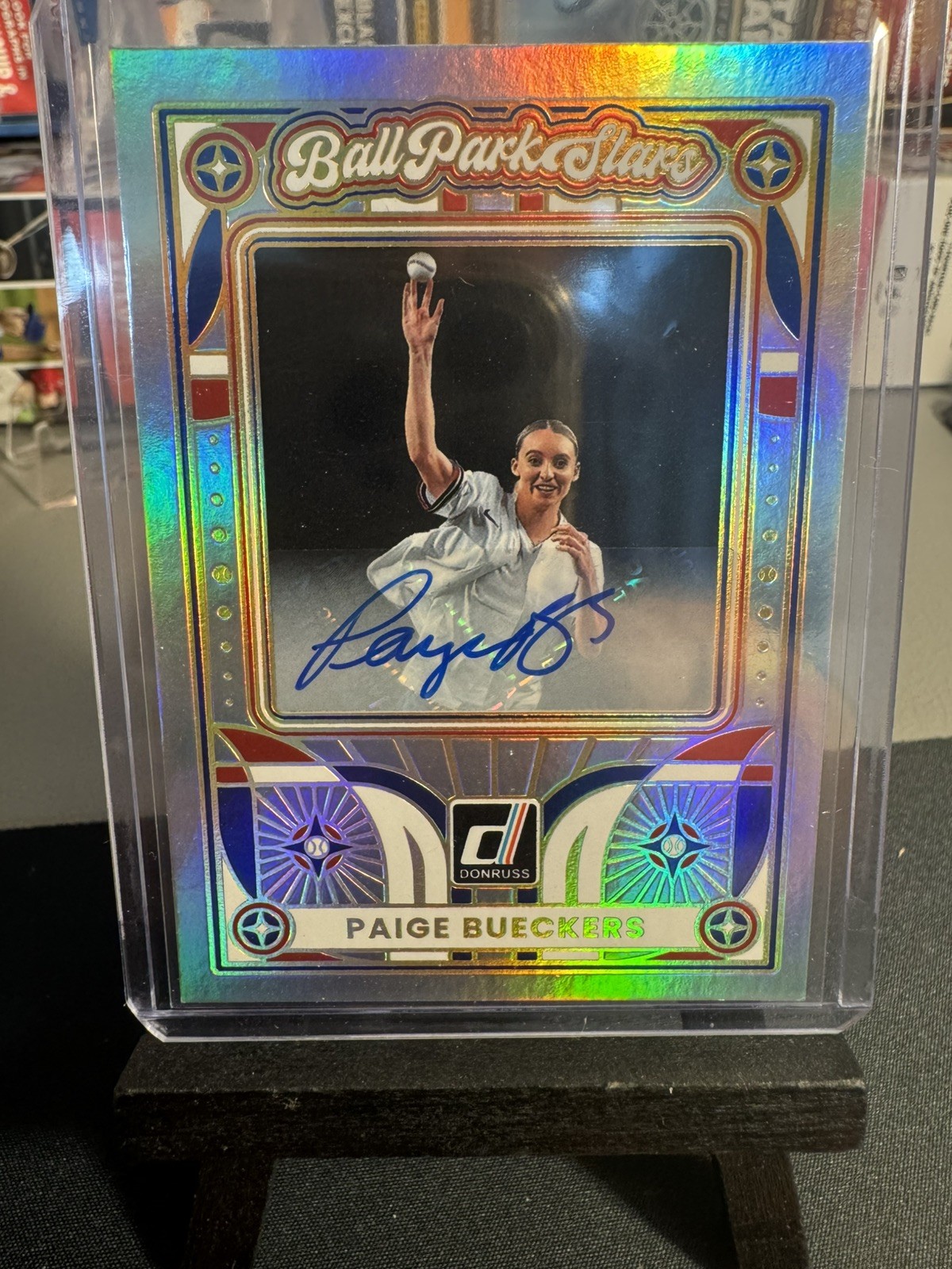 Paige Bueckers #1 Baseball Cards 2026 Panini Donruss Ballpark Stars Signature trading card — raw and PSA graded price guide