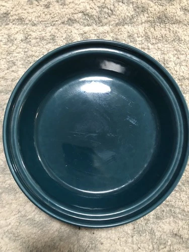 Vintage Fiestaware HLC USA Pottery Pie Dish Juniper Color