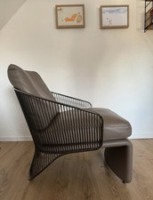 Minotti Sessel Colette Leder Gestell Metall