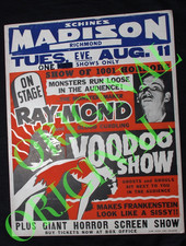 Magic   “VooDoo Show”  Original Ray-Mond Poster,  Madison Richmond