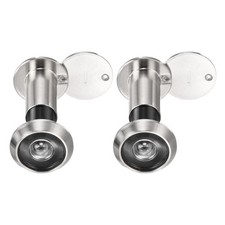 2 Pcs for 9/16\" 180&deg; Door Peephole with Chrome Covers
