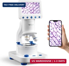 TOMLOV DM302K Microscope for Kids, 800X Science Kit, 4.3" Screen STEM Toy