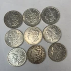 Lot of 9 Mixed Date Morgan Silver Dollar - 90%  USMX21PO-Jr