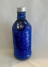 Absolut Vodka Limited Edition Blue Silver Sequin 750 ml Bottle Cover Sleeve Tag