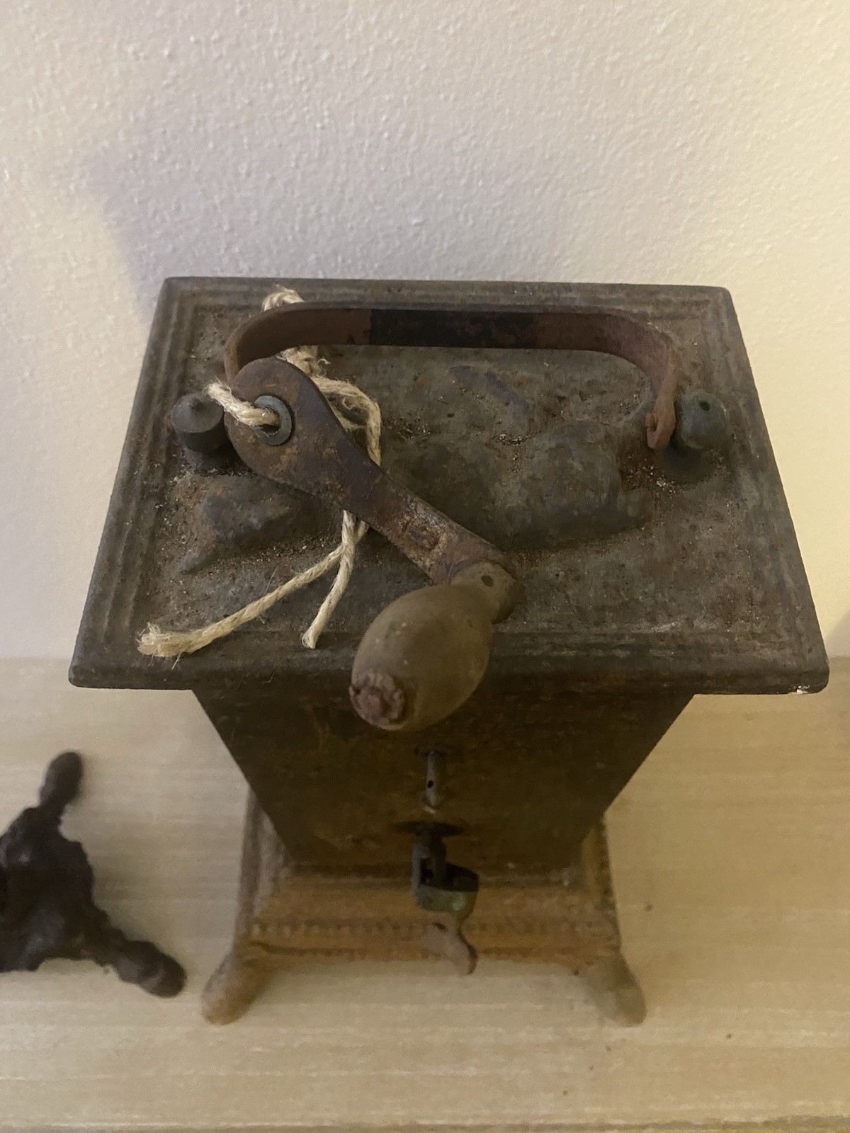 Antique Mechanically Loaded Roaster with Stand - Late '800 - H 46 cm