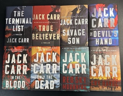 The Terminal List Set ~ Jack Carr ~ All 1st Printings ~  Cry Havoc (signed) ~ HC