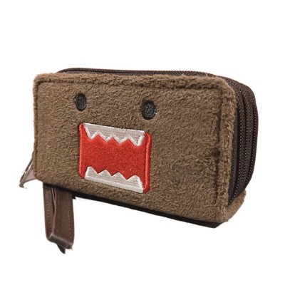 Domo Kun Official Fuzzy Wallet Card Holder Vintage Y2K 2000s