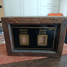 Vintage Gents Servants / Butlers Bell Box. Front Door/Back Door.