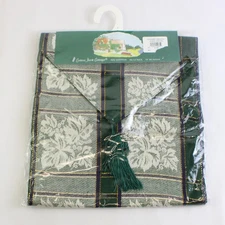 Cotton Park Cottage Green and Blue Christmas Table 72" Runner