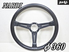 Nardi Classic Black Leather Steering Wheel 360mm Horn Button Cover Jdm Nardi Classic Black Leather Steering Wheel 360mm Horn Button Cover Jdm