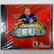 Family Feud PC CD-ROM Video Game Louie Anderson Multiplayer Quiz Show