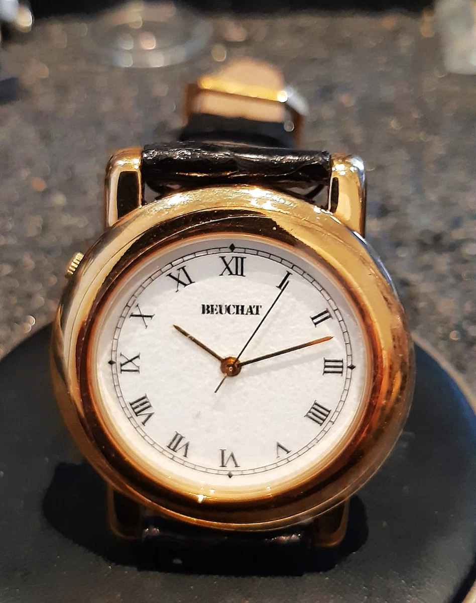 Montre Femme BEUCHAT B-330 - Acier Inoxydable - Cadran Noir - Étanche 100m - Occasion